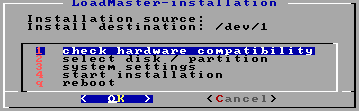 LoadMaster installation Main.png