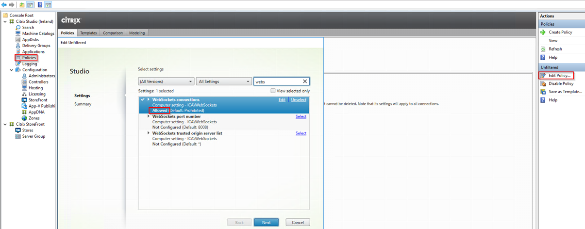 Citrix StoreFront for Virtual Apps and Desktops - Kemp Support