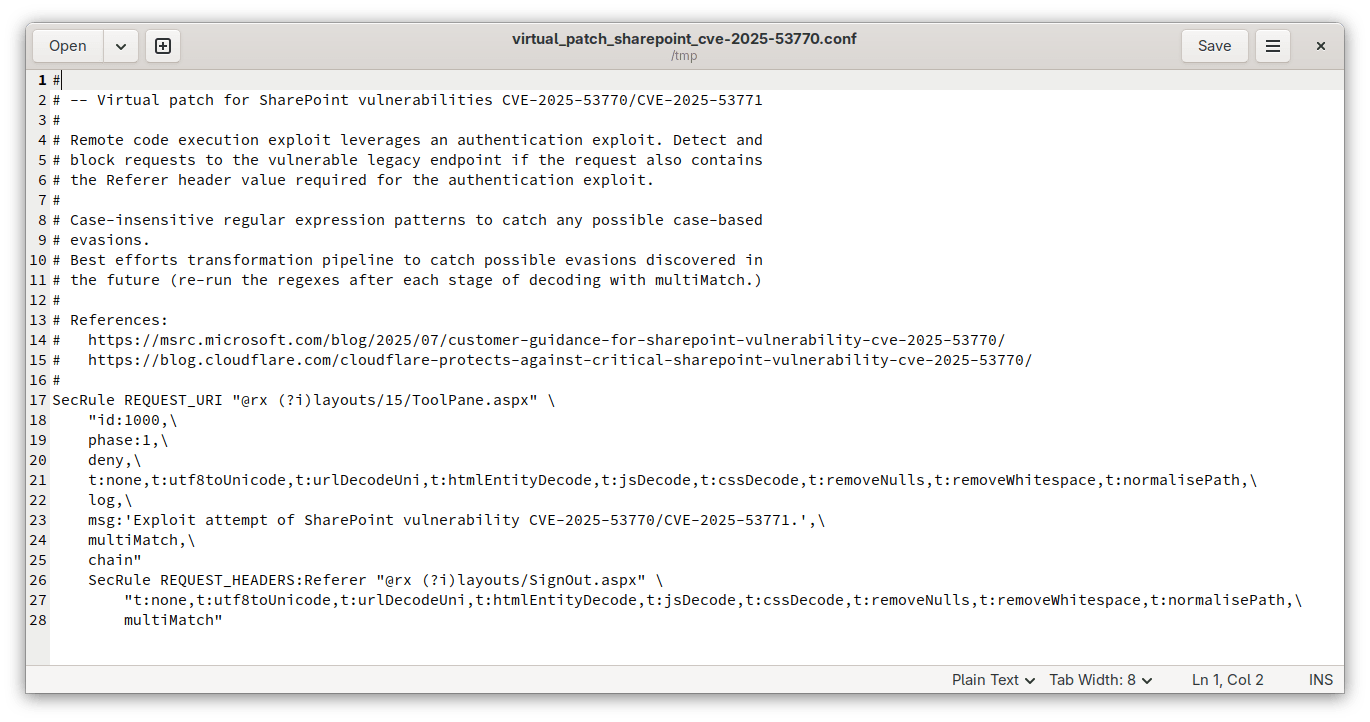 Es wird das UI abgebildet, das einen Code-Snippet veranschaulicht.